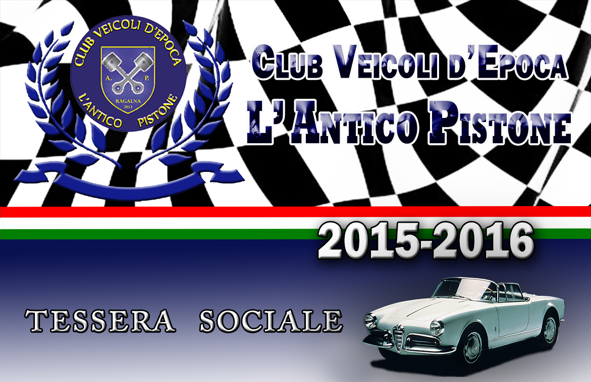 Tessera 2015 Club Antico Pistone