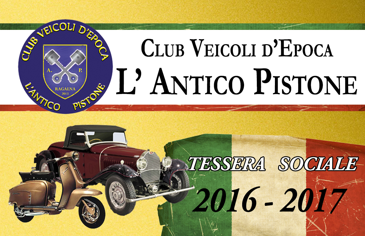 Tessera 2016 Club Antico Pistone