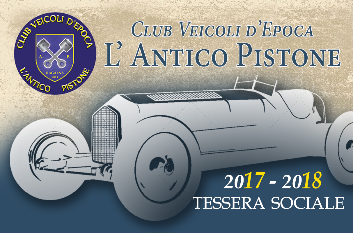 Tessera 2017 Club Antico Pistone