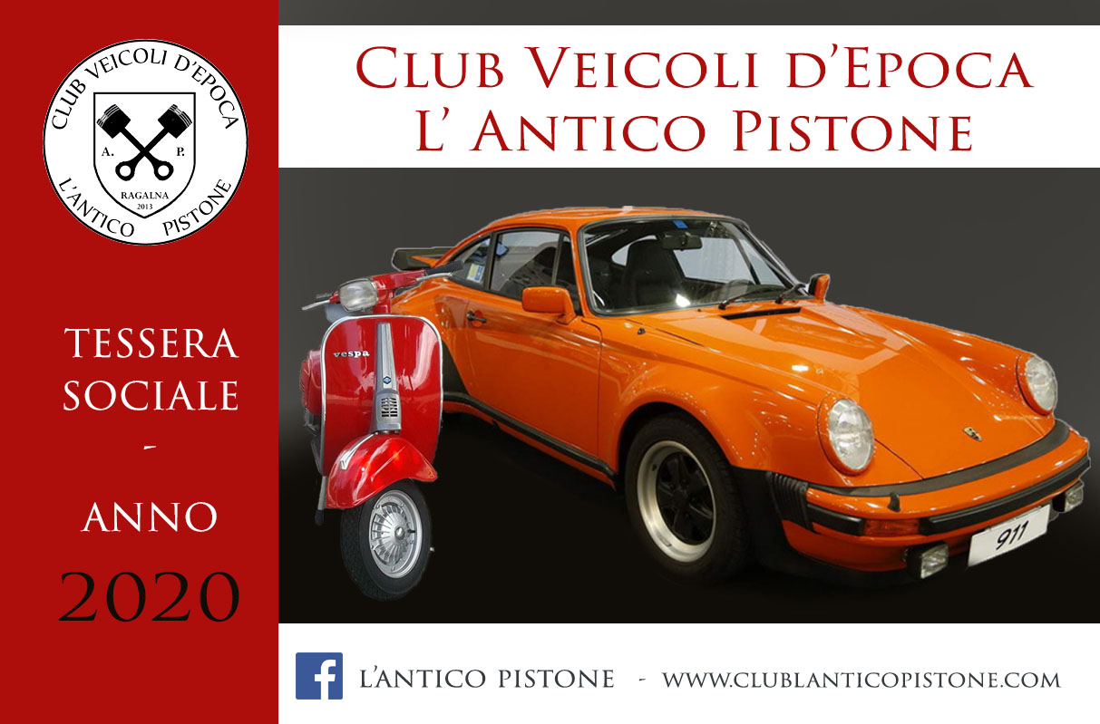 Tessera 2020 Club Antico Pistone