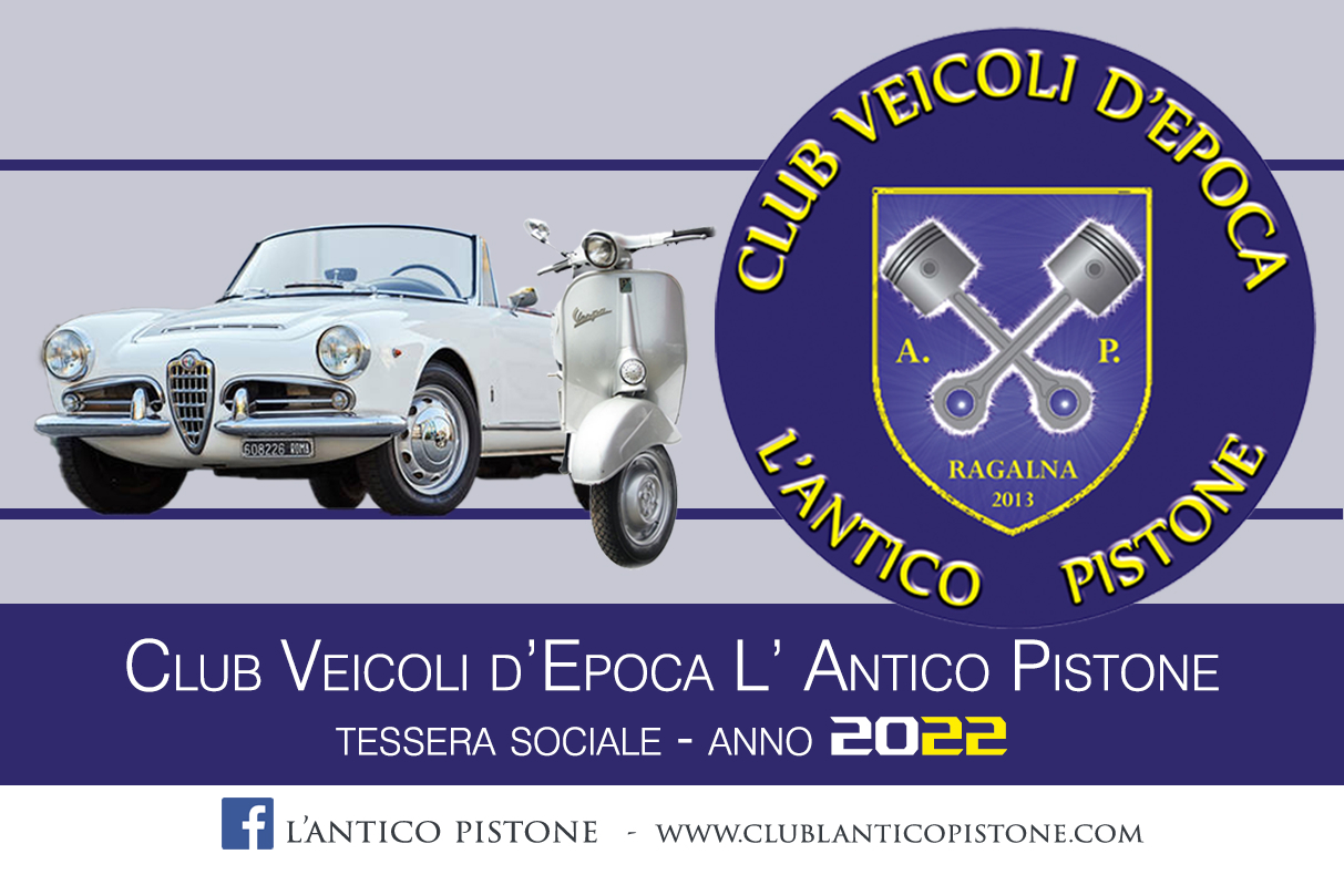 Tessera 2022 Club Antico Pistone